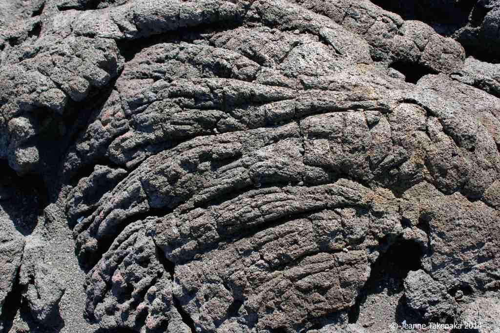 grooved lava rock
