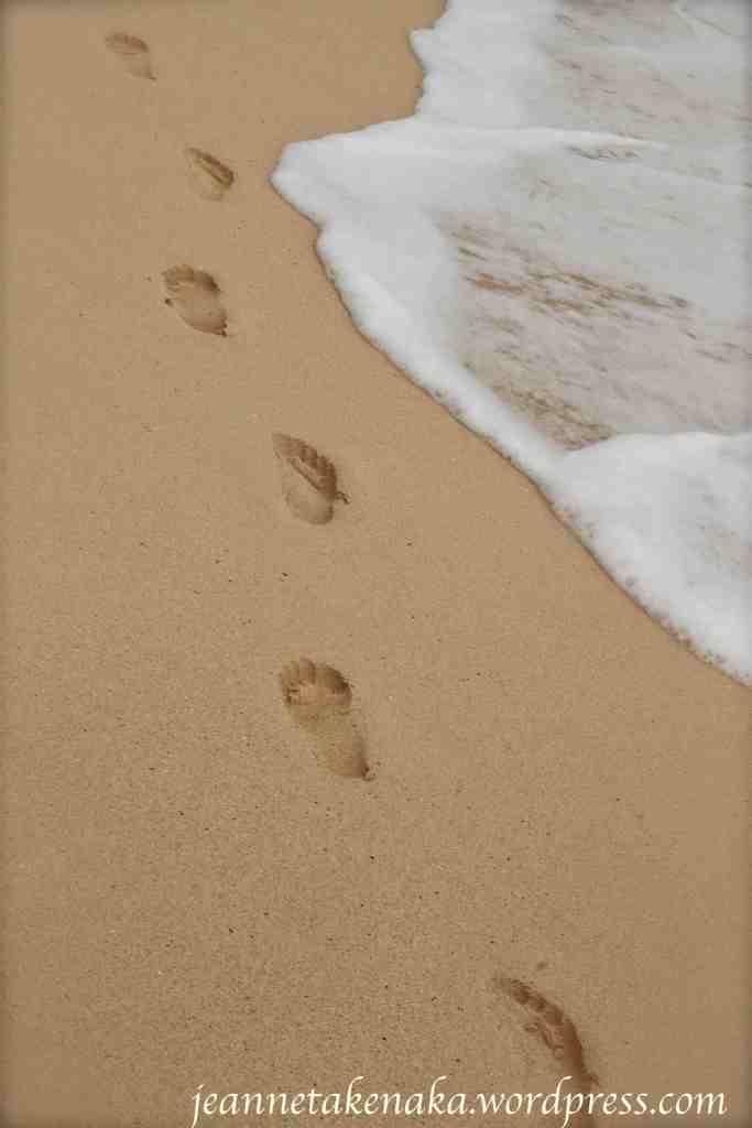 footprints-near-waves